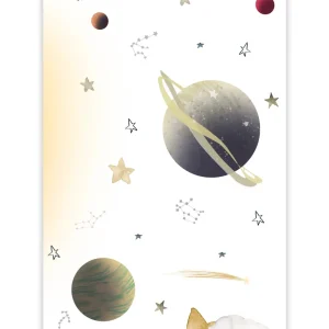 Cuadro infantil PLANETAS EN EL ESPACIO I Mondo Kids & Home