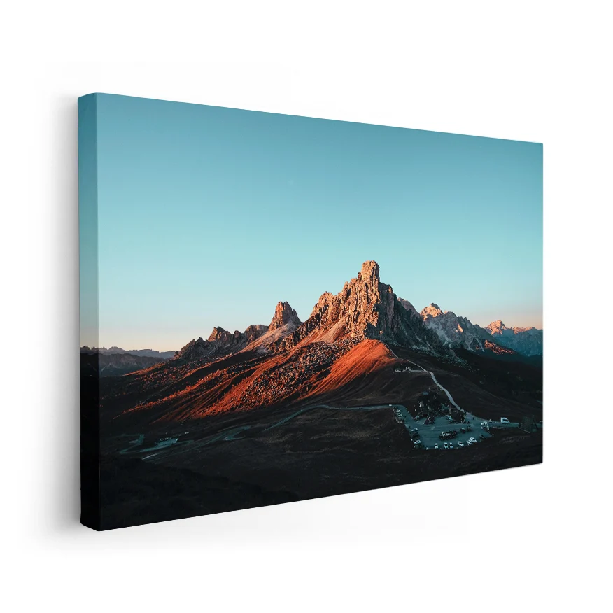 Montañ y cielo Despejado Poster