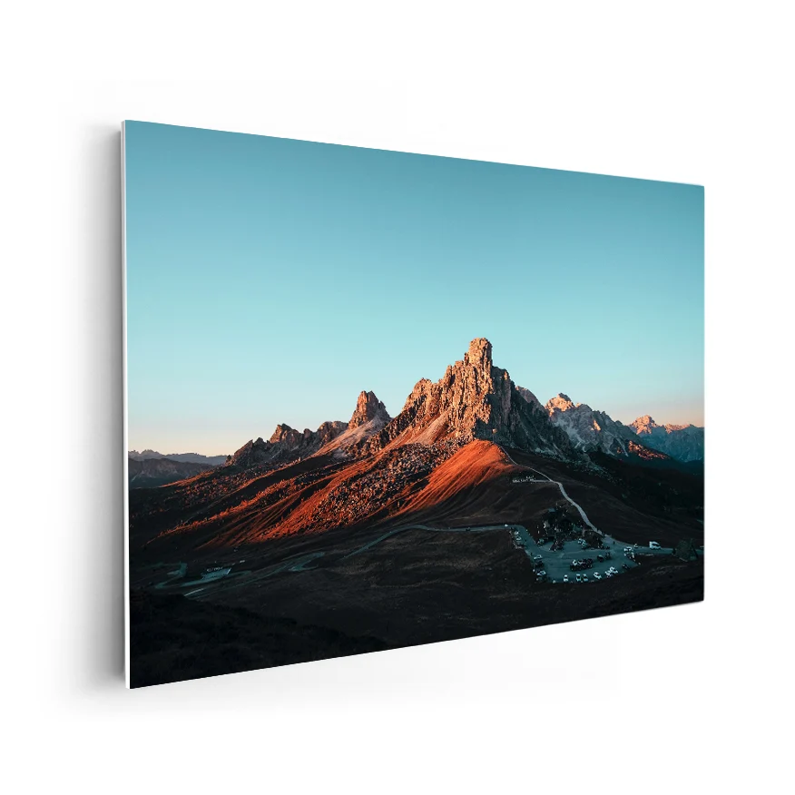 Montañ y cielo Despejado Poster