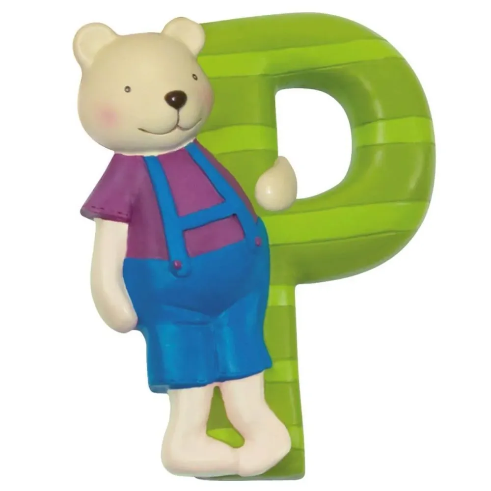 Letra infantil de resina P Moulin Roty