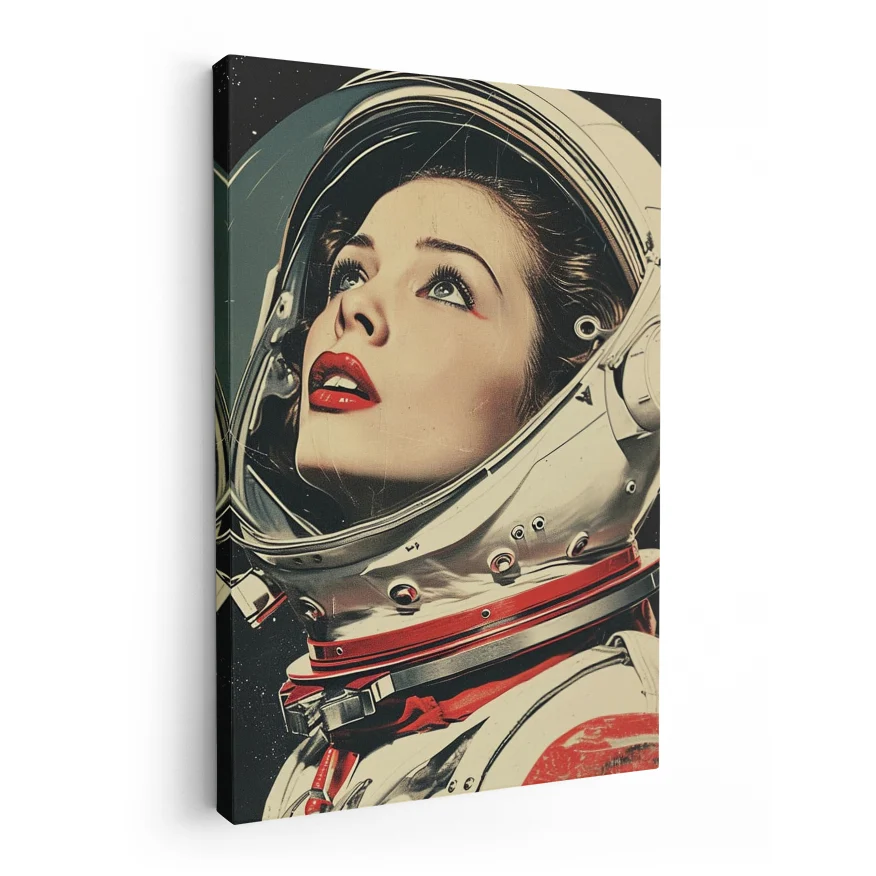 Mujer En El Espacio Poster