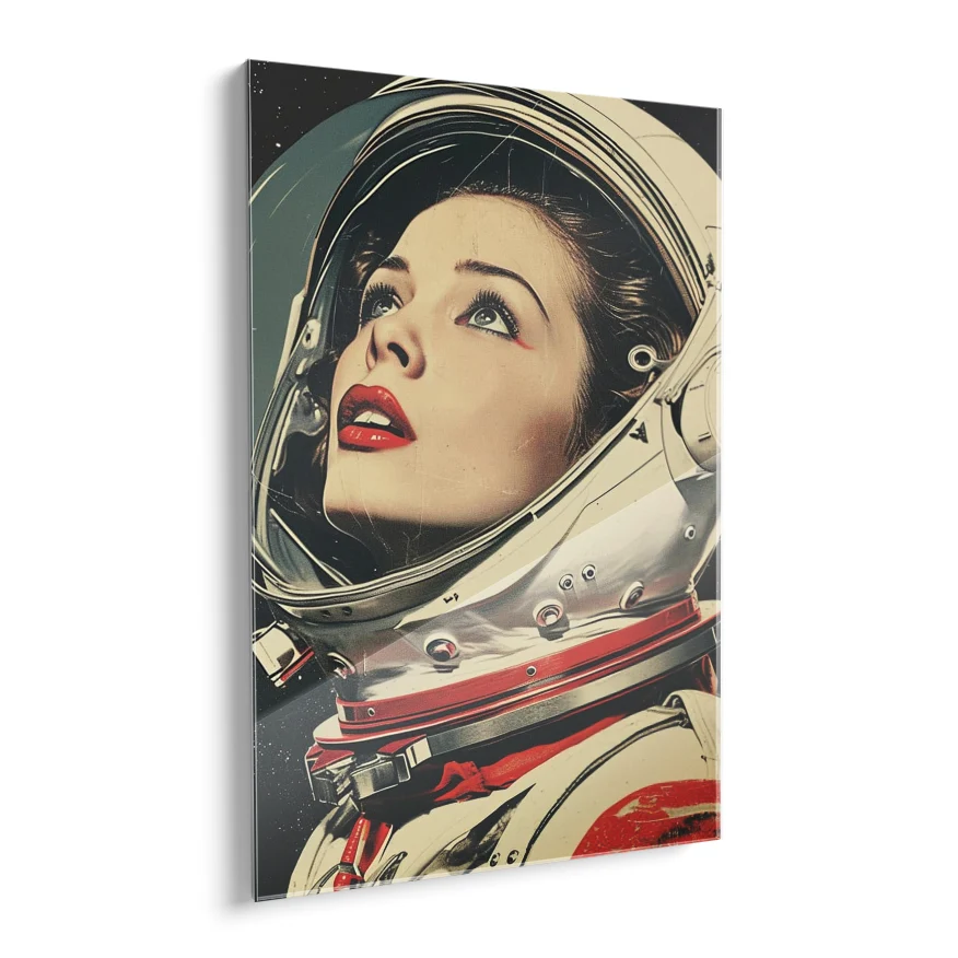 Mujer En El Espacio Poster