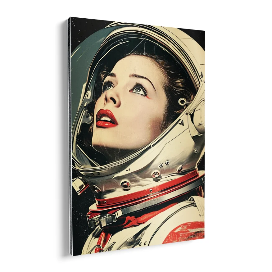 Mujer En El Espacio Poster