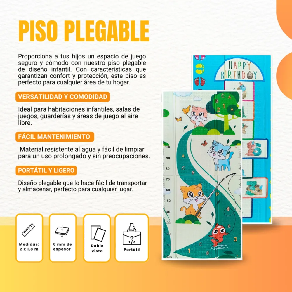 Piso Plegable para Niño - Modelo U MUNDO NEGOCIO MEXICO
