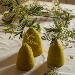 Juego de 3 jarrones campana - Chartreuse MUSKHANE