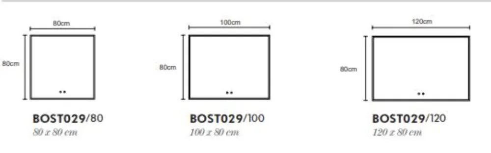 ESPEJO BAÑO RECTANGULAR LED ANTIVAHO MOD. BOSTON My Store