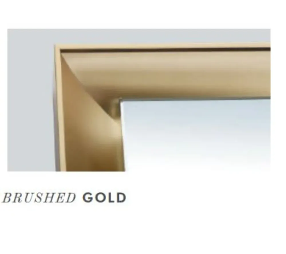 ESPEJO BAÑO RECTANGULAR LED, ORO CEPILLADO ANTIVAHO MOD. CALIFORNIA My Store