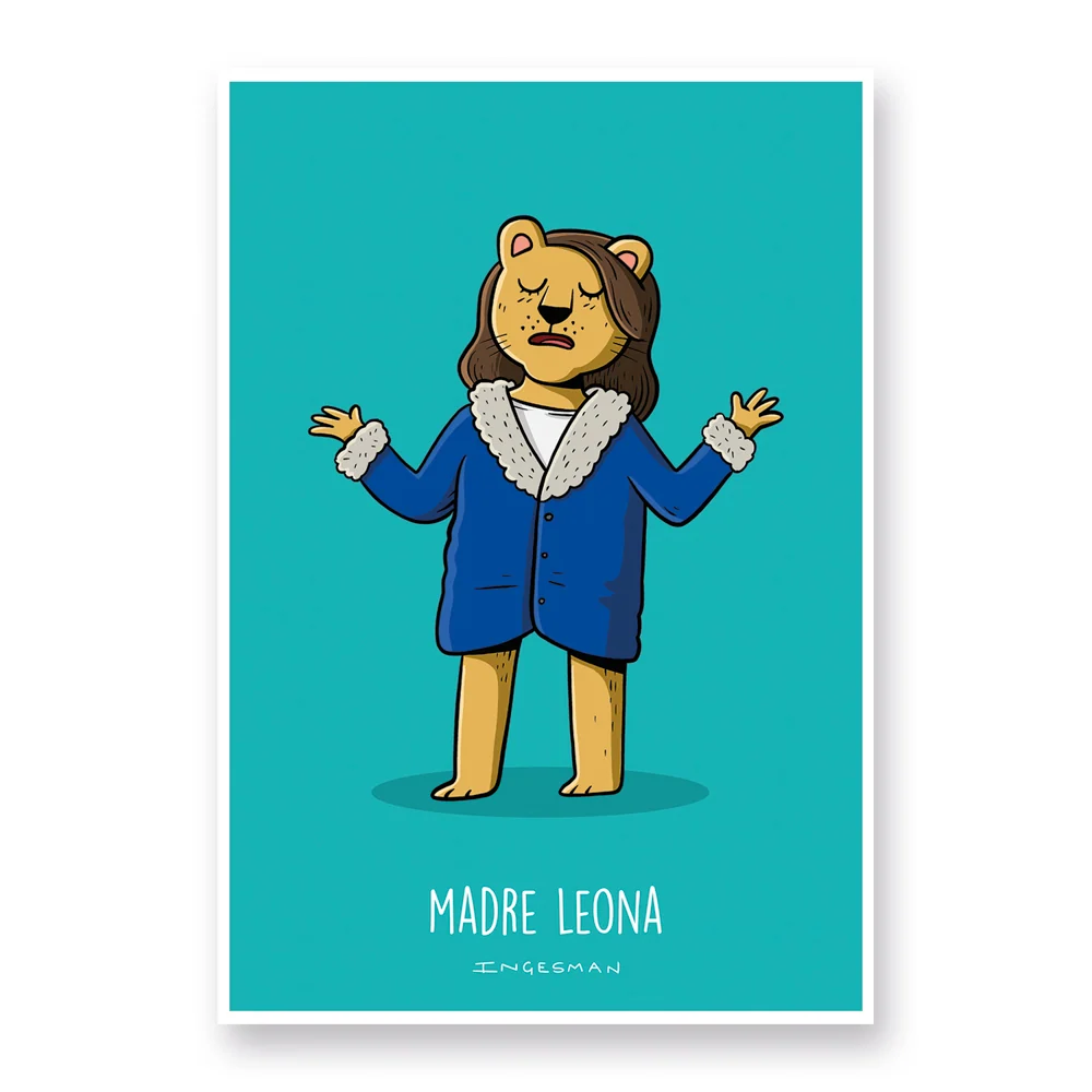 Lámina madre leona My Store
