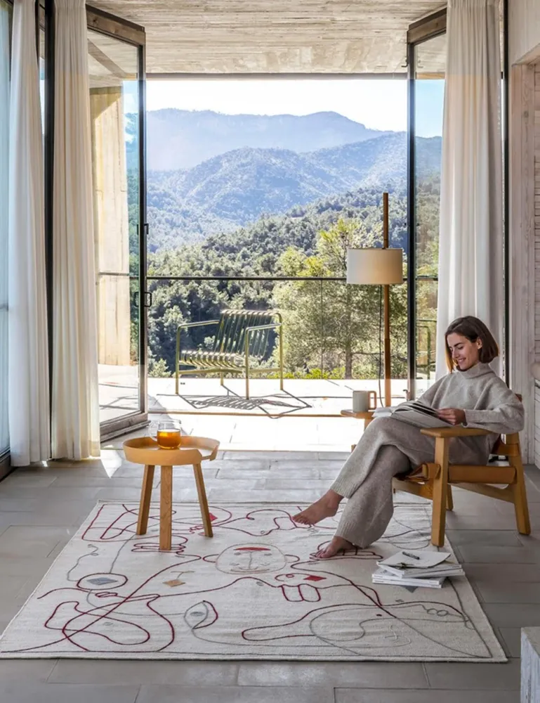silhouette kelim rug nanimarquina