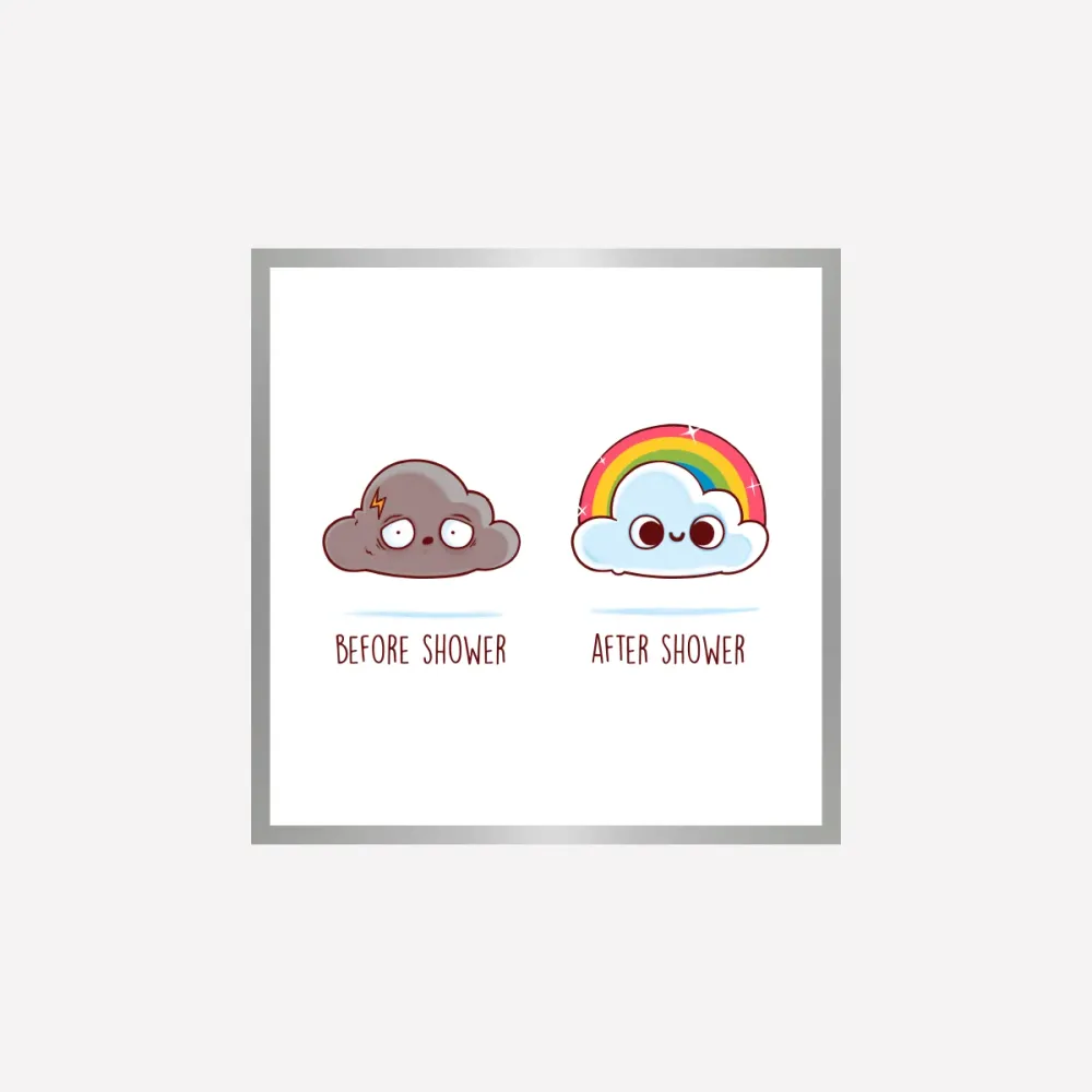 Before Shower Art Print Naolito
