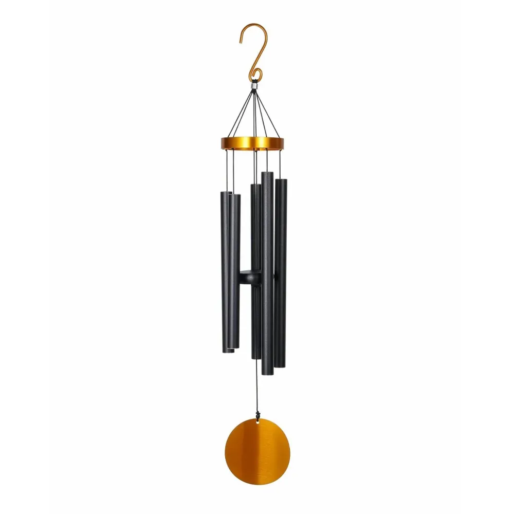 Campana de viento Aureole Tunes negro y oro - 99CM Nature's Melody