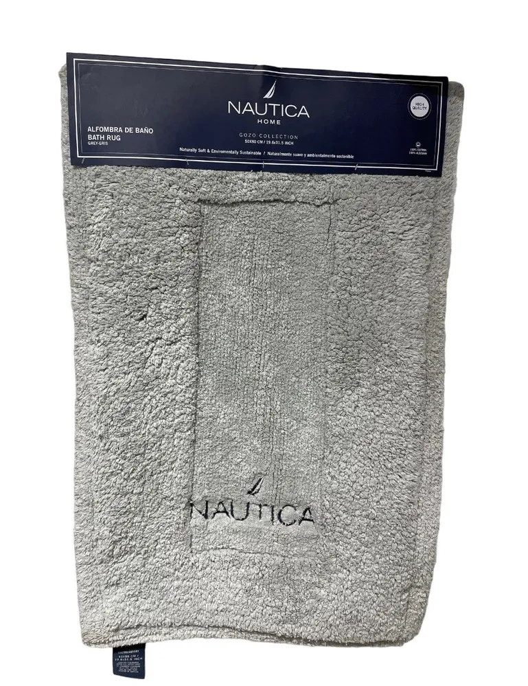 Alfombra de Baño 50X80cm Gris NAUTICA