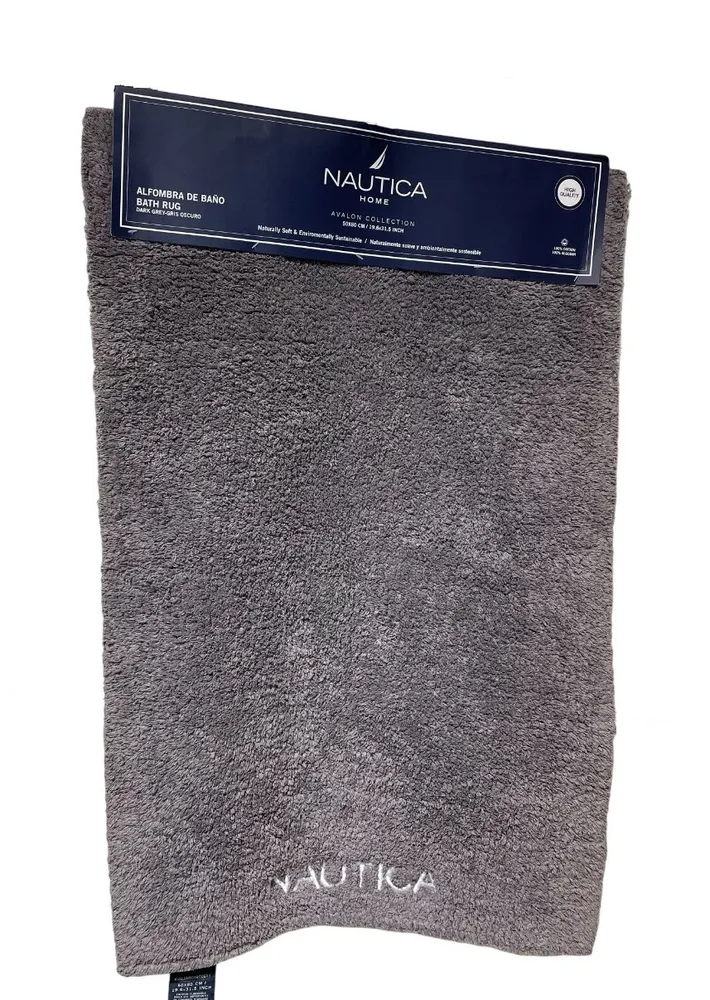Alfombra de Baño 50X80cm Gris oscuro NAUTICA