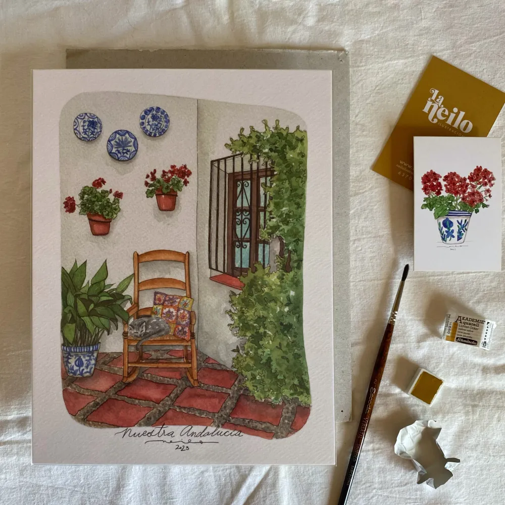 Lámina Patio de Nuestra Andalucí Neilo