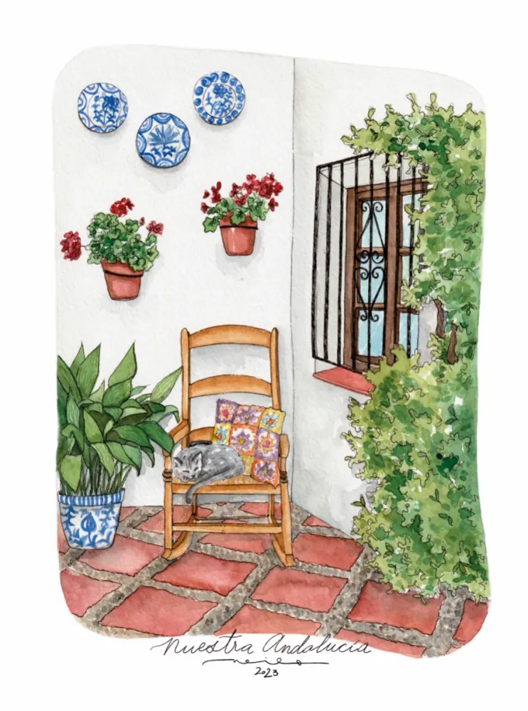 Lámina Patio de Nuestra Andalucí Neilo