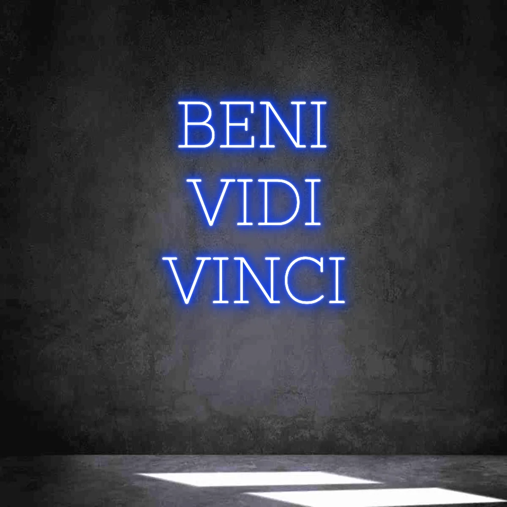 Neon personalizado: BENI VIDI VINCI