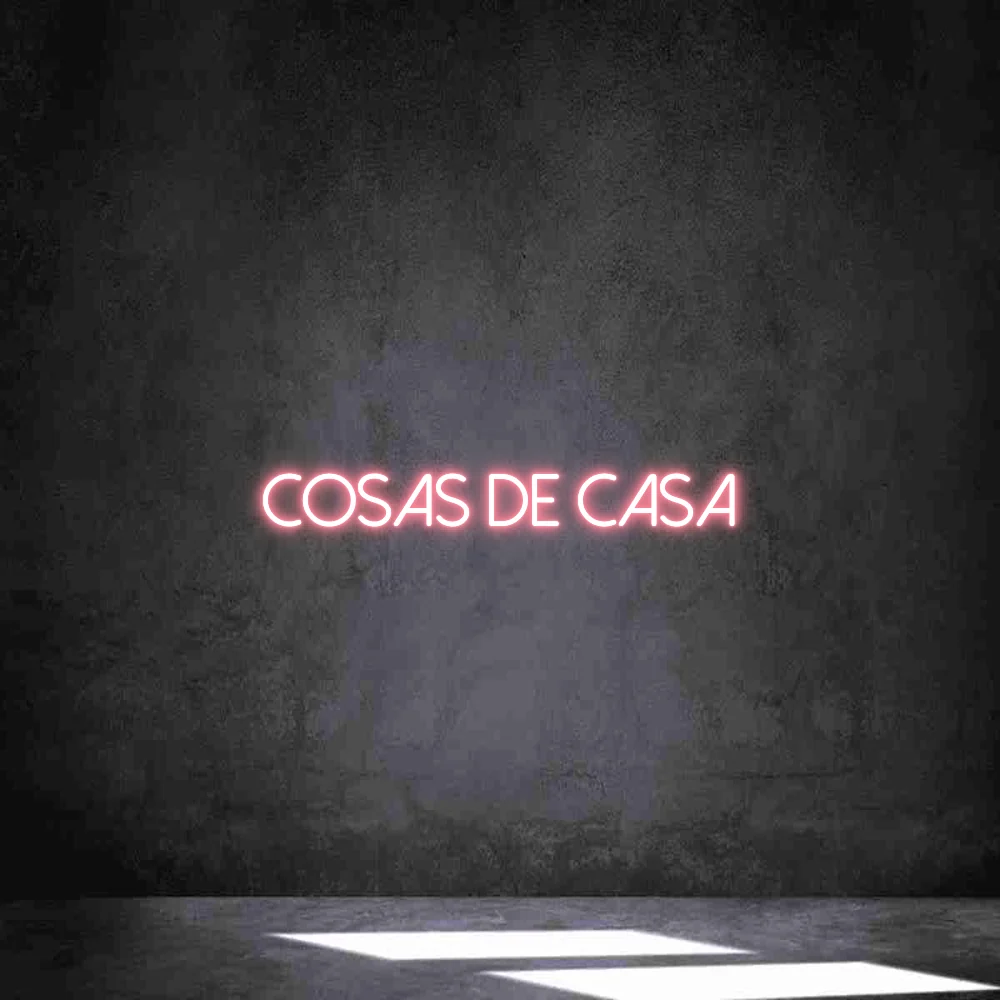 Neon personalizado: cosas de casa