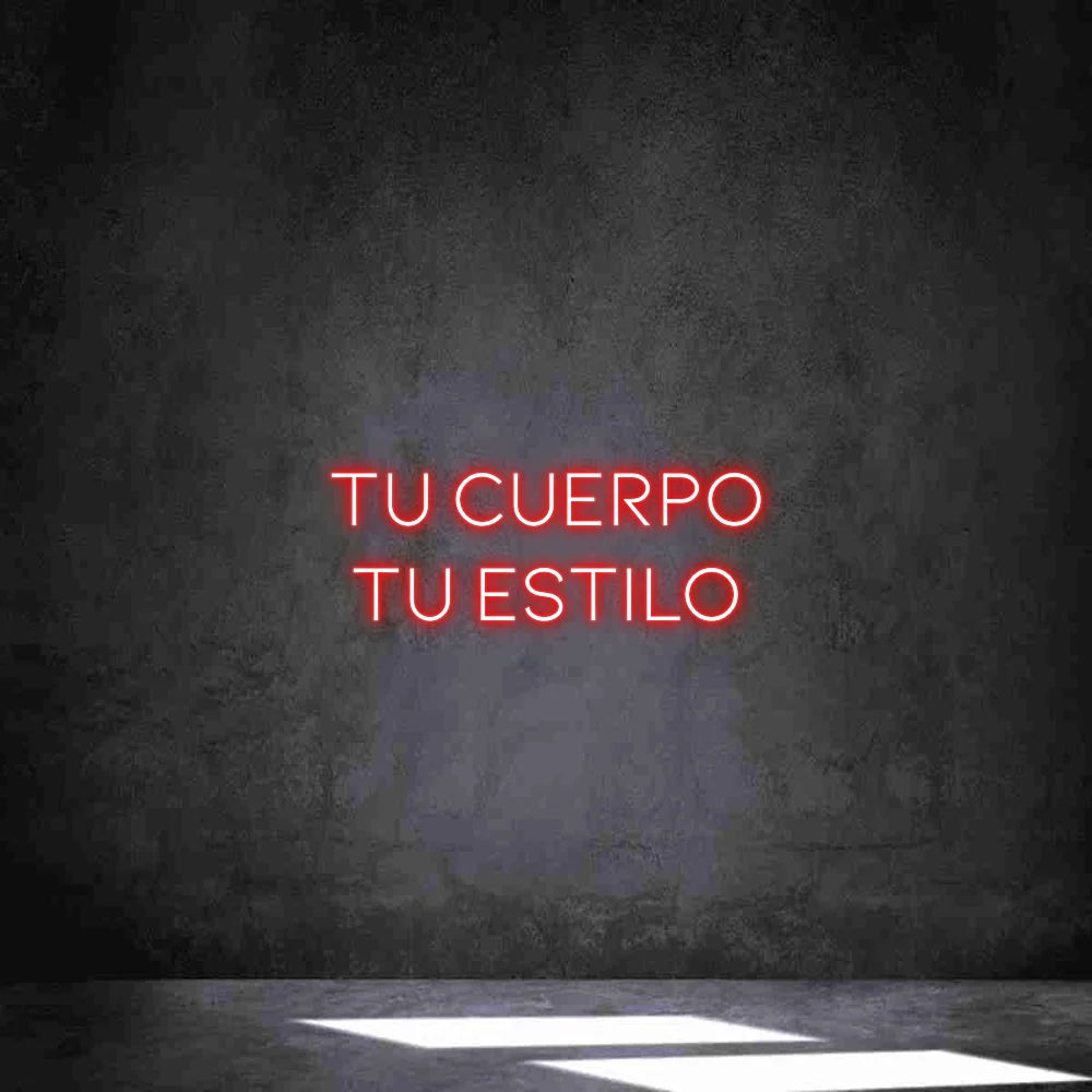 Neon personalizado: Tu cuerpo Tu es...
