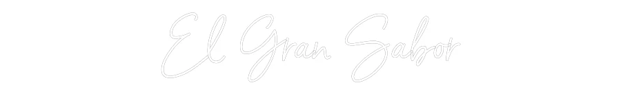 Neon personalizado: El Gran Sabor