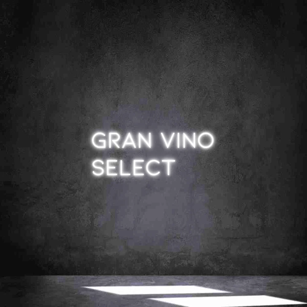 Neon personalizado: GRAN VINO SELEC...
