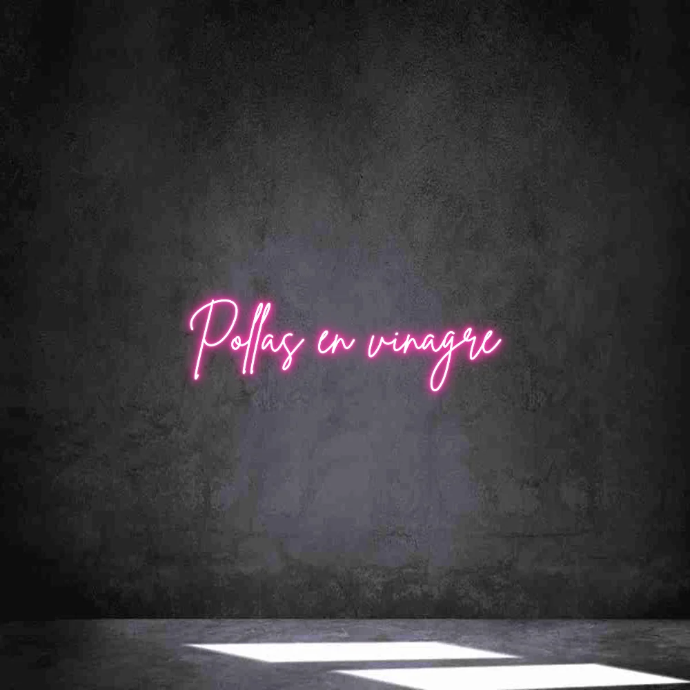 Neon personalizado: Pollas en vinag...