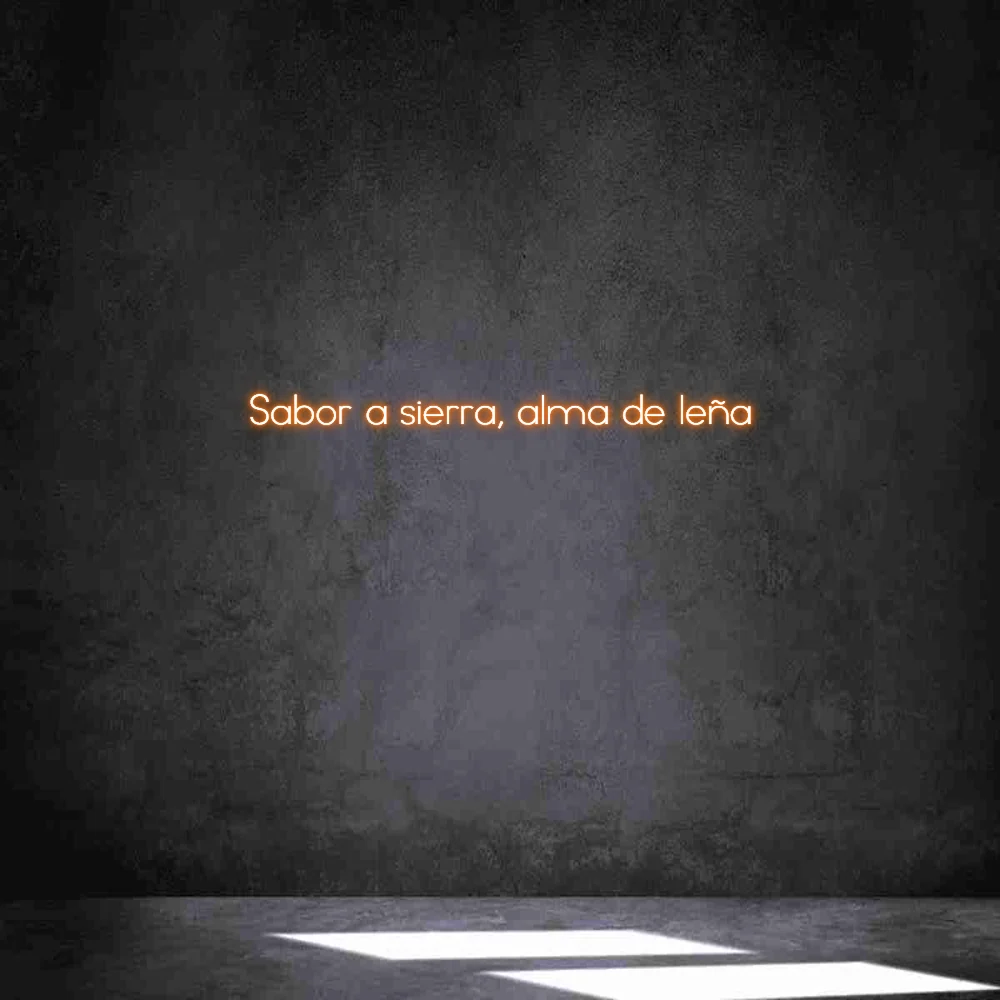 Neon personalizado: Sabor sierra,...