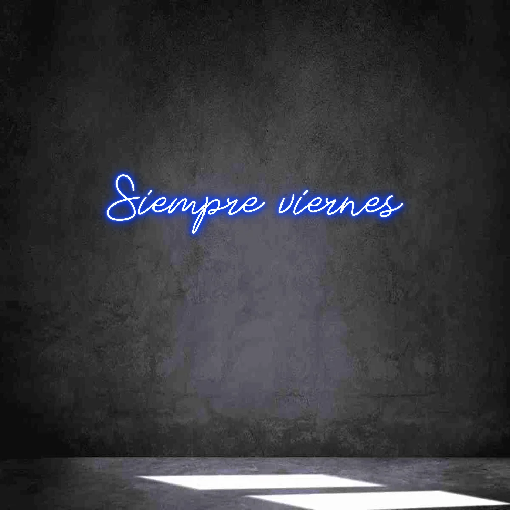 Neon personalizado: Siempre viernes