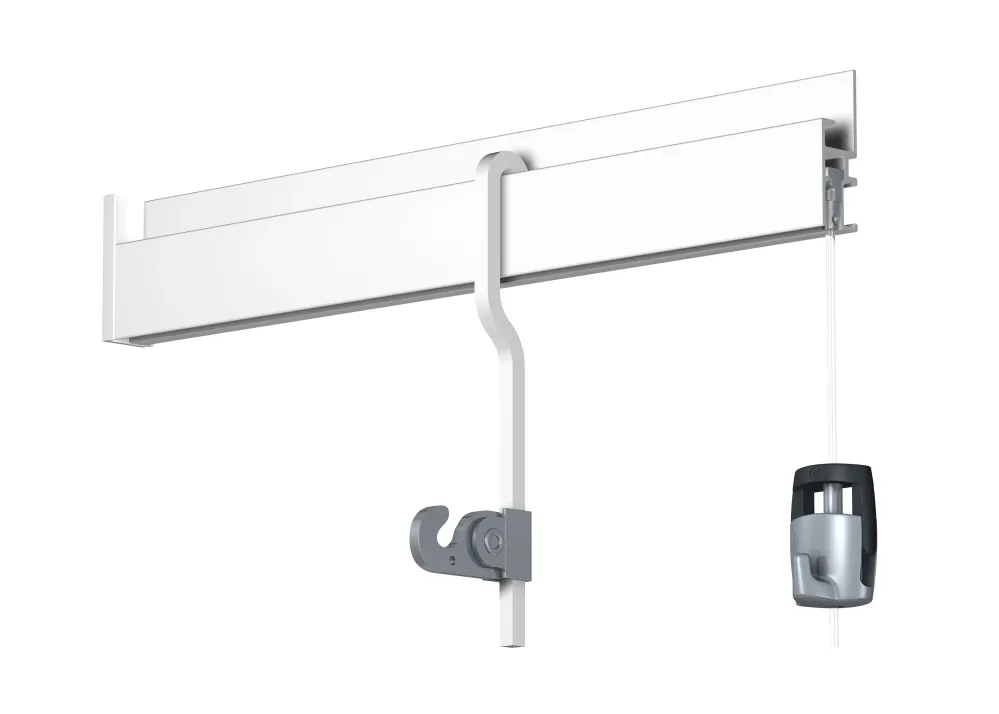 Riel Gallery-Click R30 Blanco 300 cm - Colección de tienda - Riel para cuadros Tablea Newly