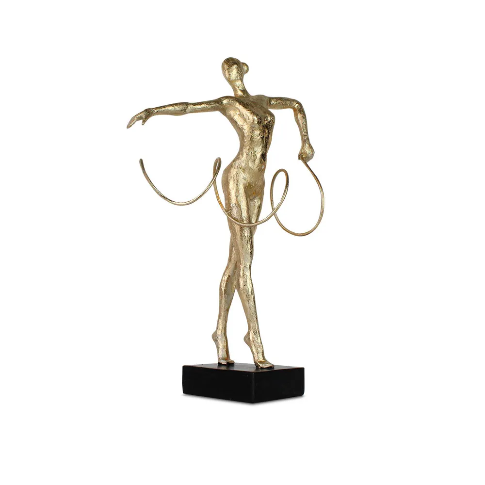 Figura decorativa bailarina Nikko - Dorado