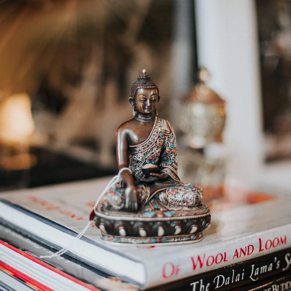 Estatua de bronce del Buda Shakyamuni Nirvana Craft Store