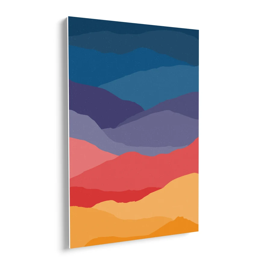 Nubes Colores Tríptico Poster