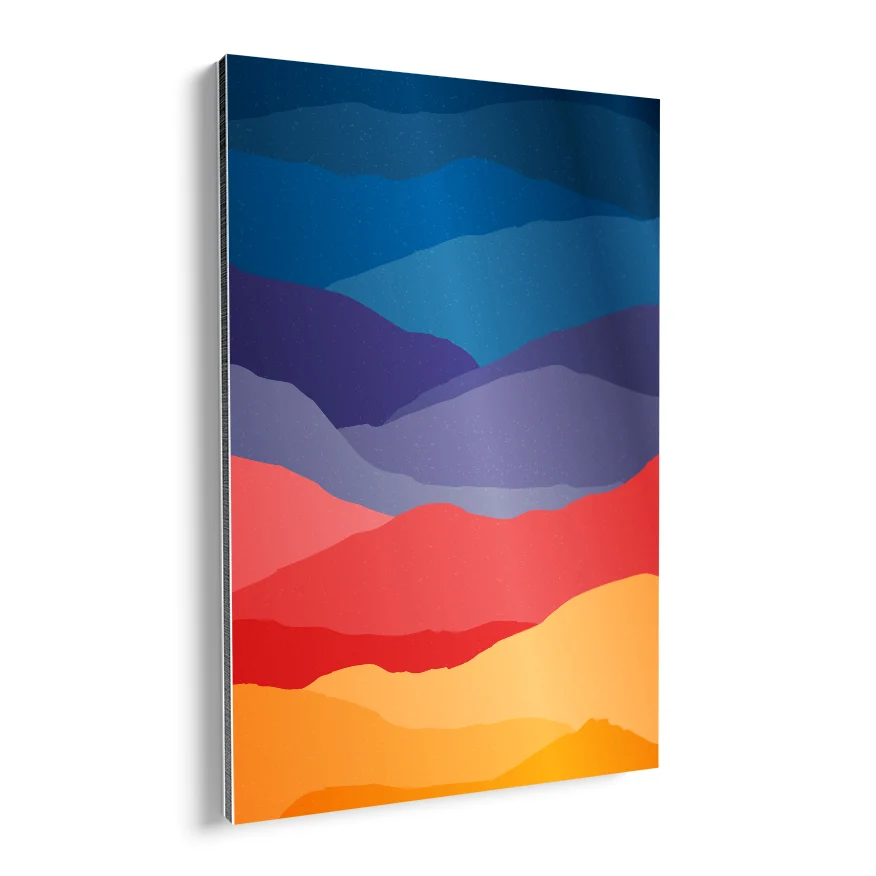 Nubes Colores Tríptico Poster