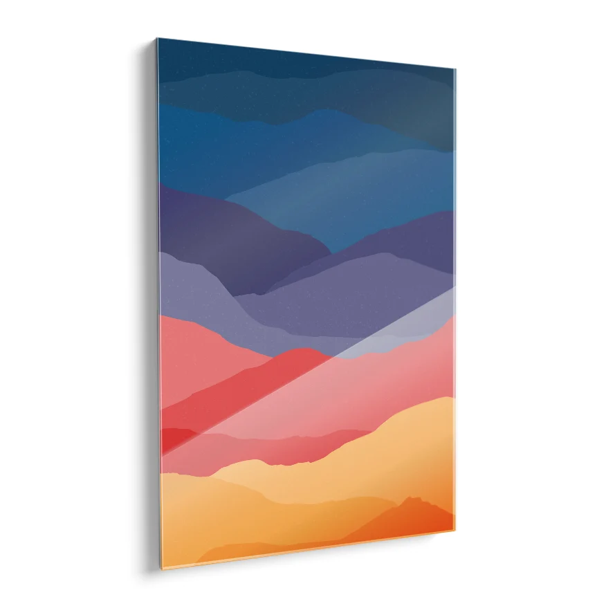 Nubes Colores Tríptico Poster