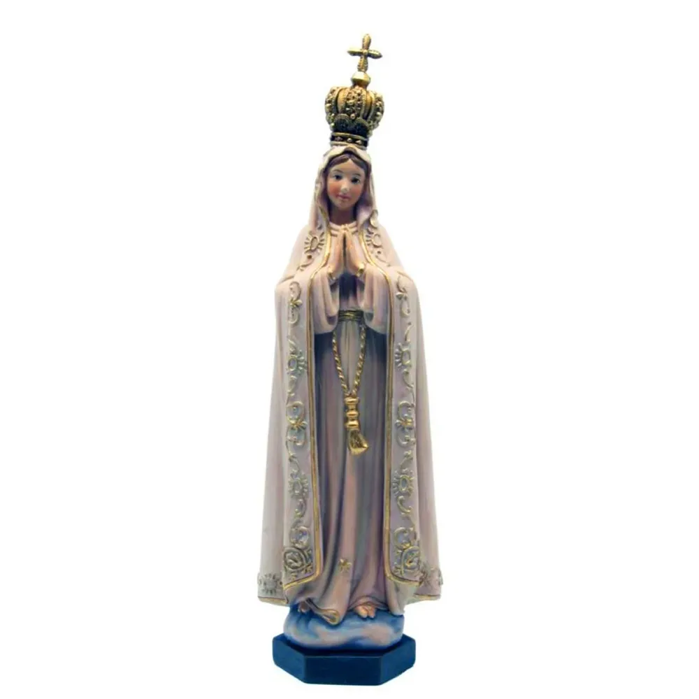Estatua de madera de la Virgen de Fátima Nuova Galleria Mariana s.r.l