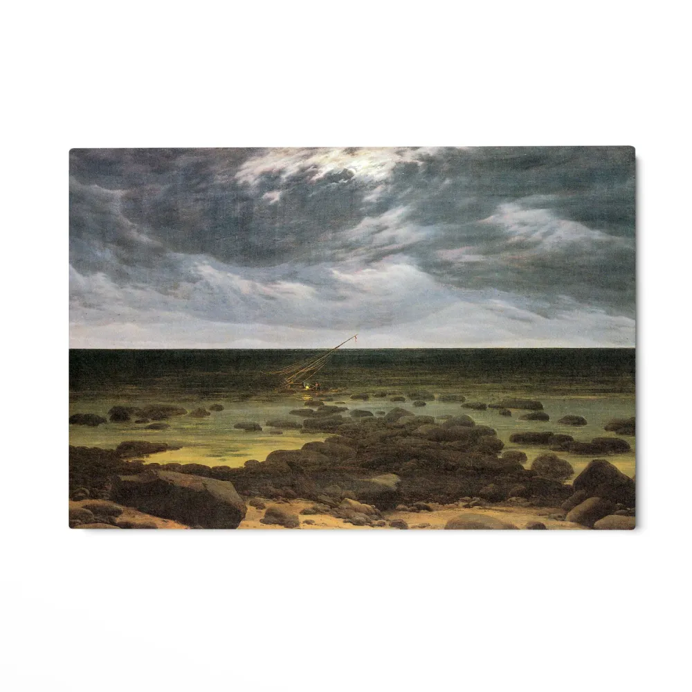 Claro de luna sobre el mar, Caspar David Friedrich OGC