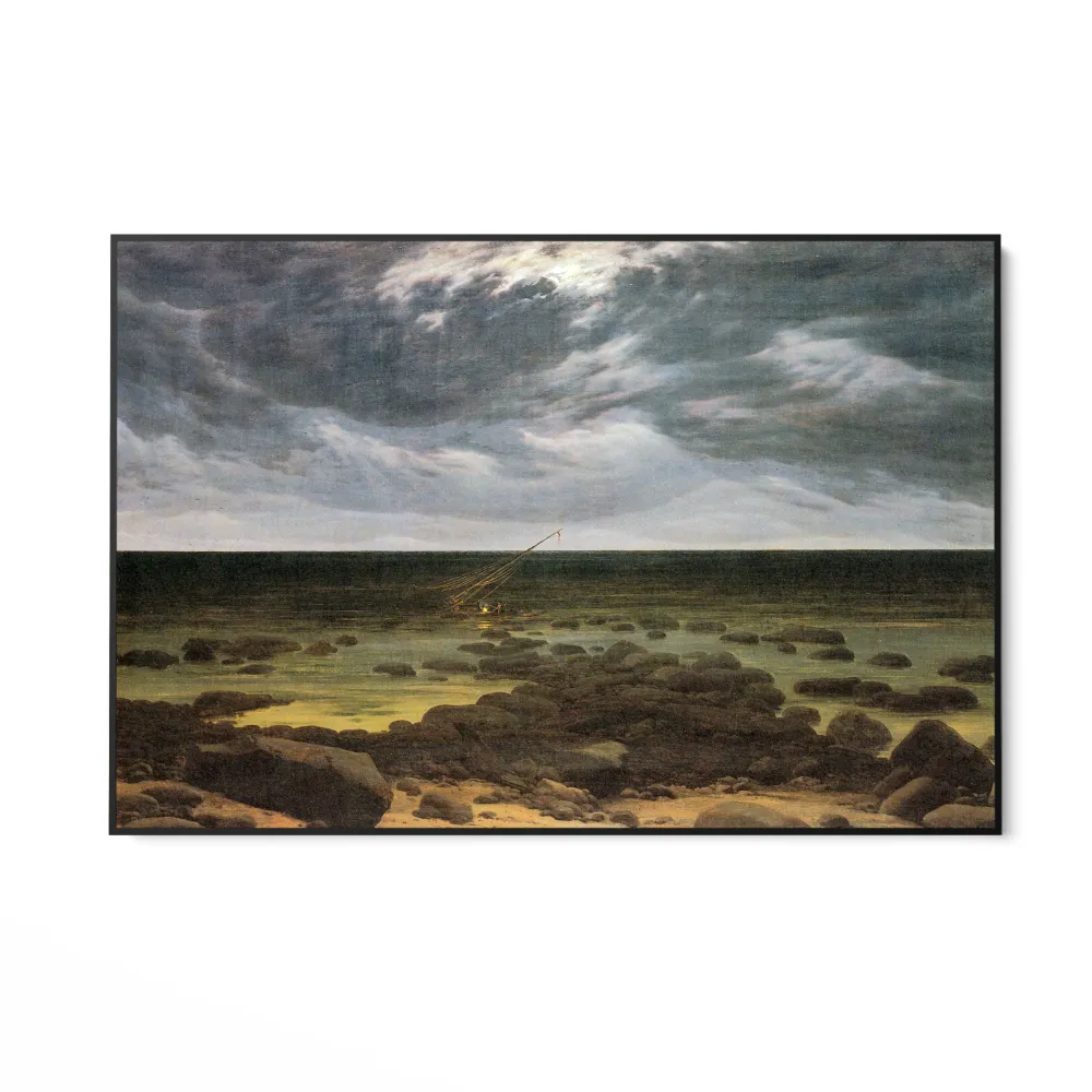 Claro de luna sobre el mar, Caspar David Friedrich OGC