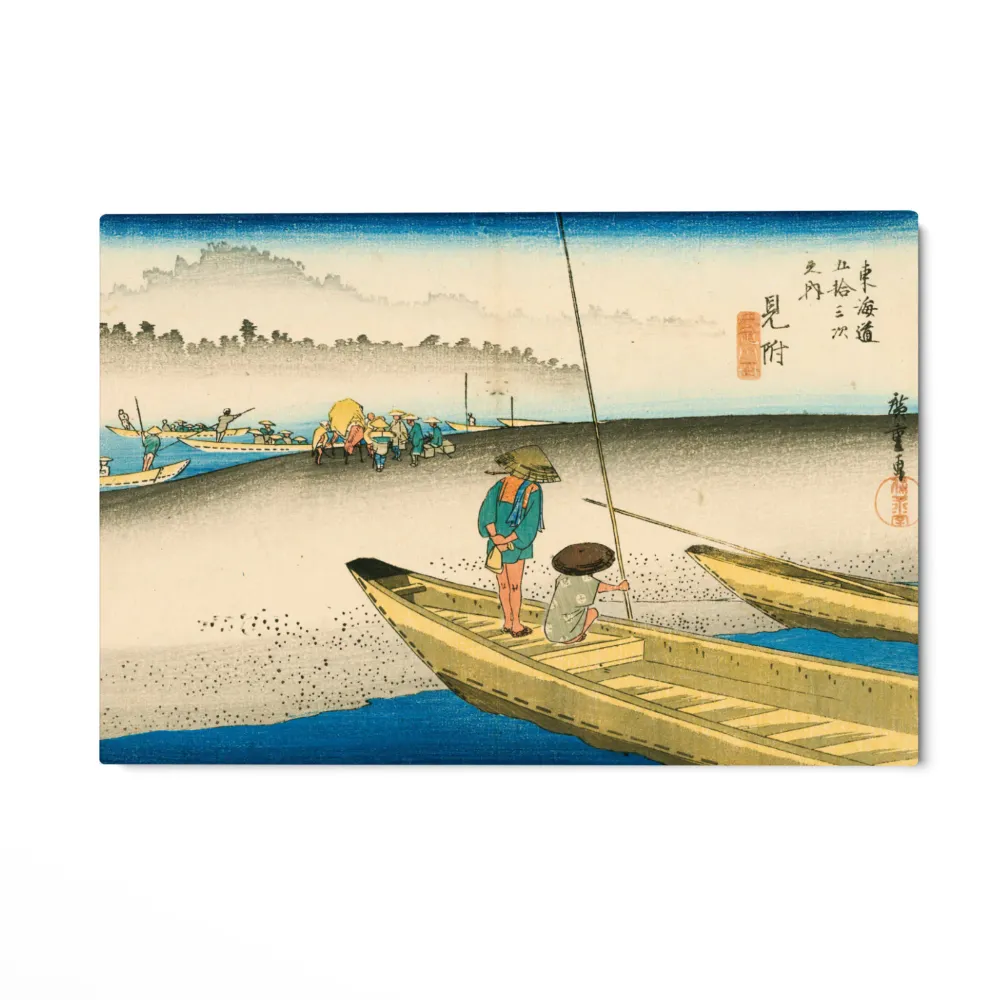 El río Tenryu, Mitsuke, Utagawa Hiroshige OGC