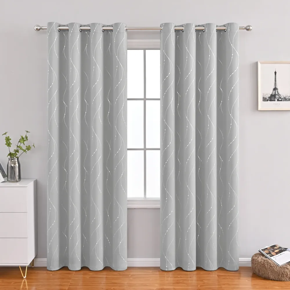 Cortinas Opacas Modernas Minimalistas – Diseño Elegante y Bloqueo de Luz Eficaz Negro OKKO SHOP