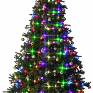 Guirnalda de luces LED navideñas – 64 bombillas decorativas para árbol y hogar 2pcs OKKO SHOP