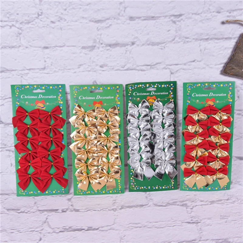 Lazo decorativo navideño – adorno para árbol de Navidad Gold OKKO SHOP