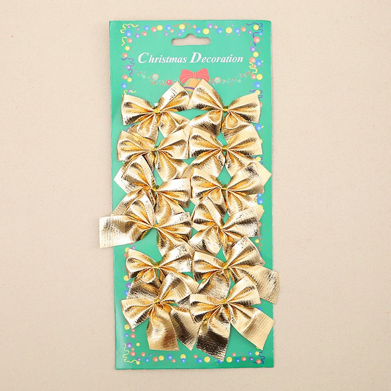 Lazo decorativo navideño – adorno para árbol de Navidad Gold OKKO SHOP