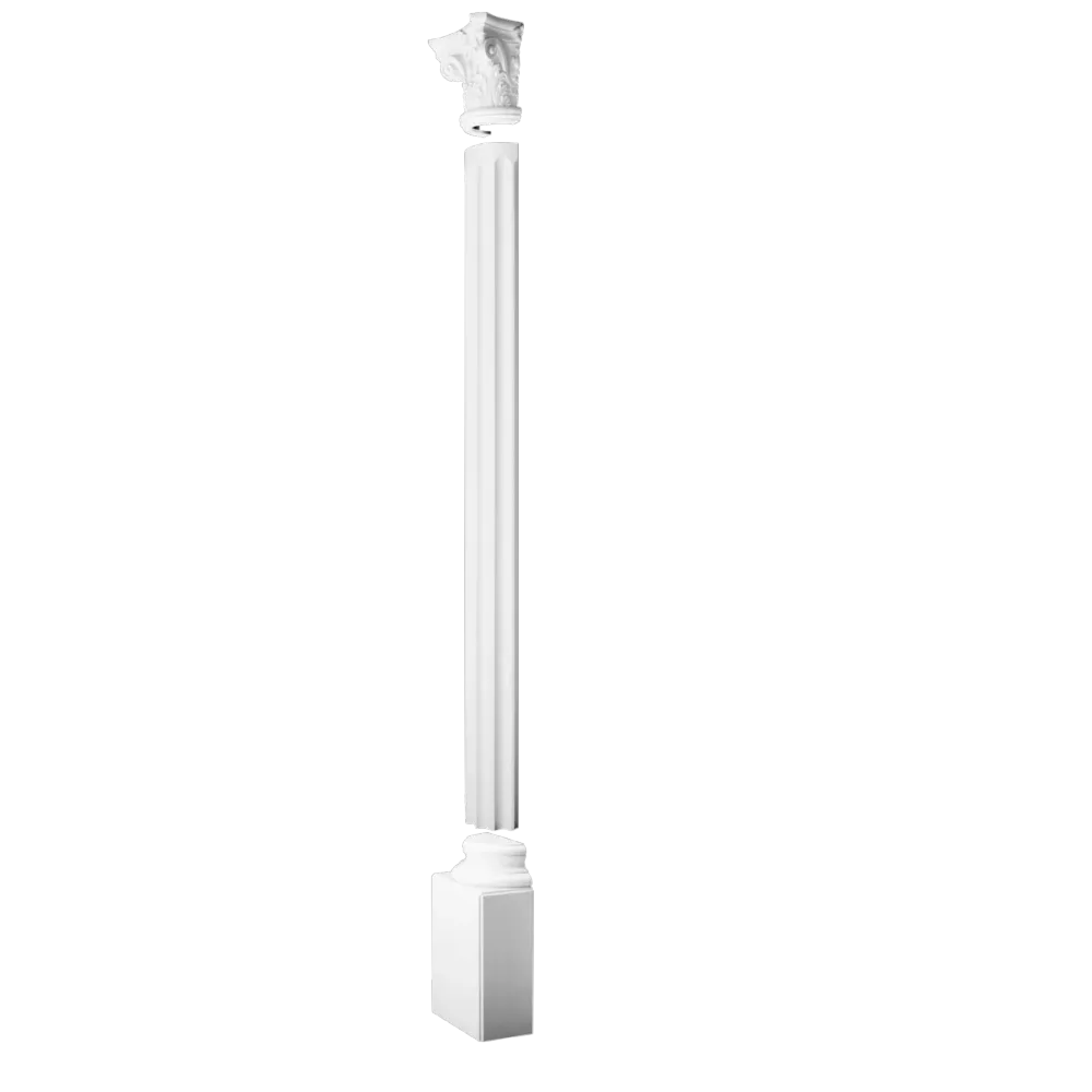Capitel de media columna de poliuretano Orac Decor K1121