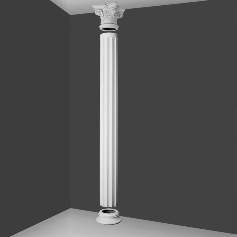 Conjunto de columnas corintias estriadas bajas Orac Decor