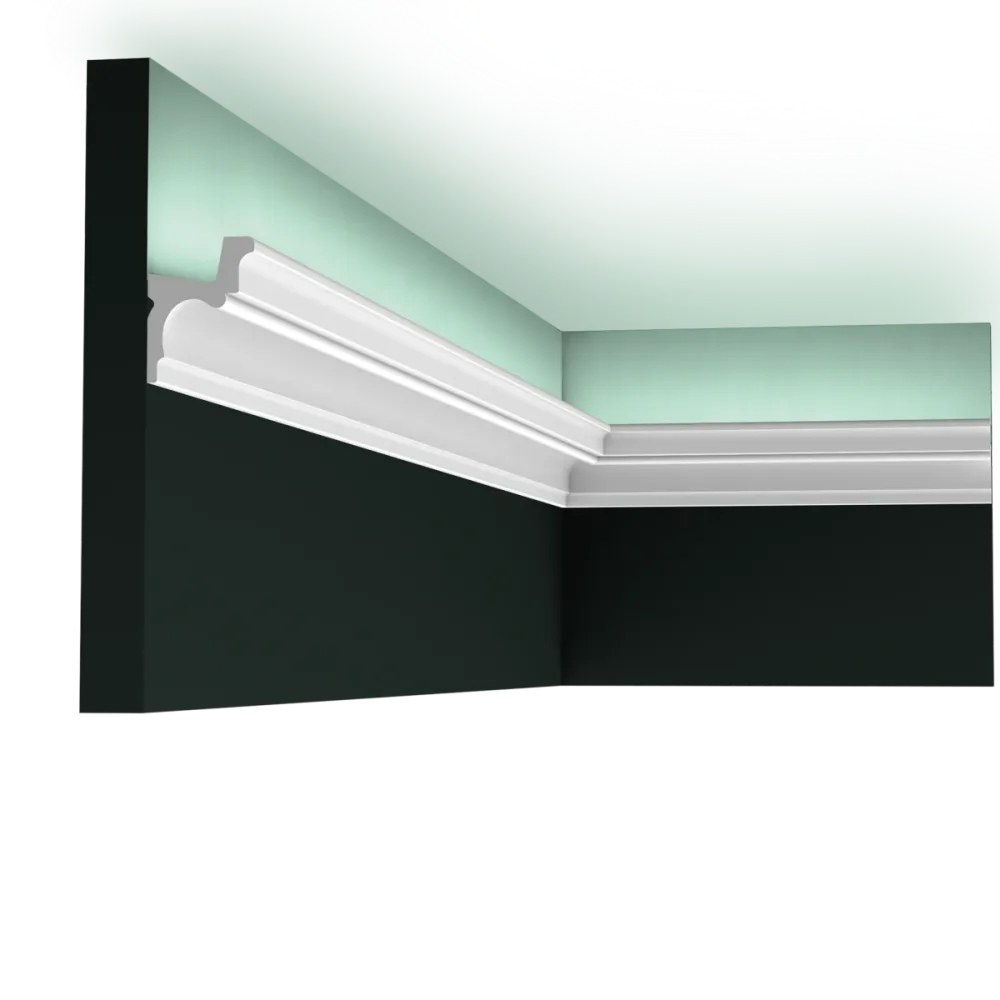 Cornisa C323 AUTOIRE para iluminación indirecta Orac Decor - 5,5x4,2x200cm (altoxancho) - moldura decorativa de poliuretano