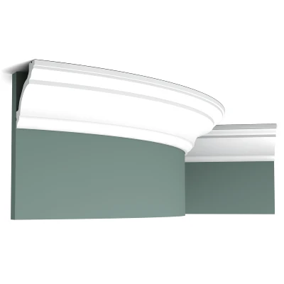 Cornisa de techo decorativa Orac C213 - 8 x 8 x 200 cm (alto x ancho) - moldura decorativa de poliuretano