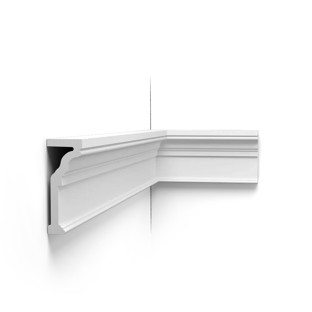 Moldura de pared Orac P4000 - 14,5 x 5,6 x 200 cm (alto x ancho) - moldura decorativa de poliuretano