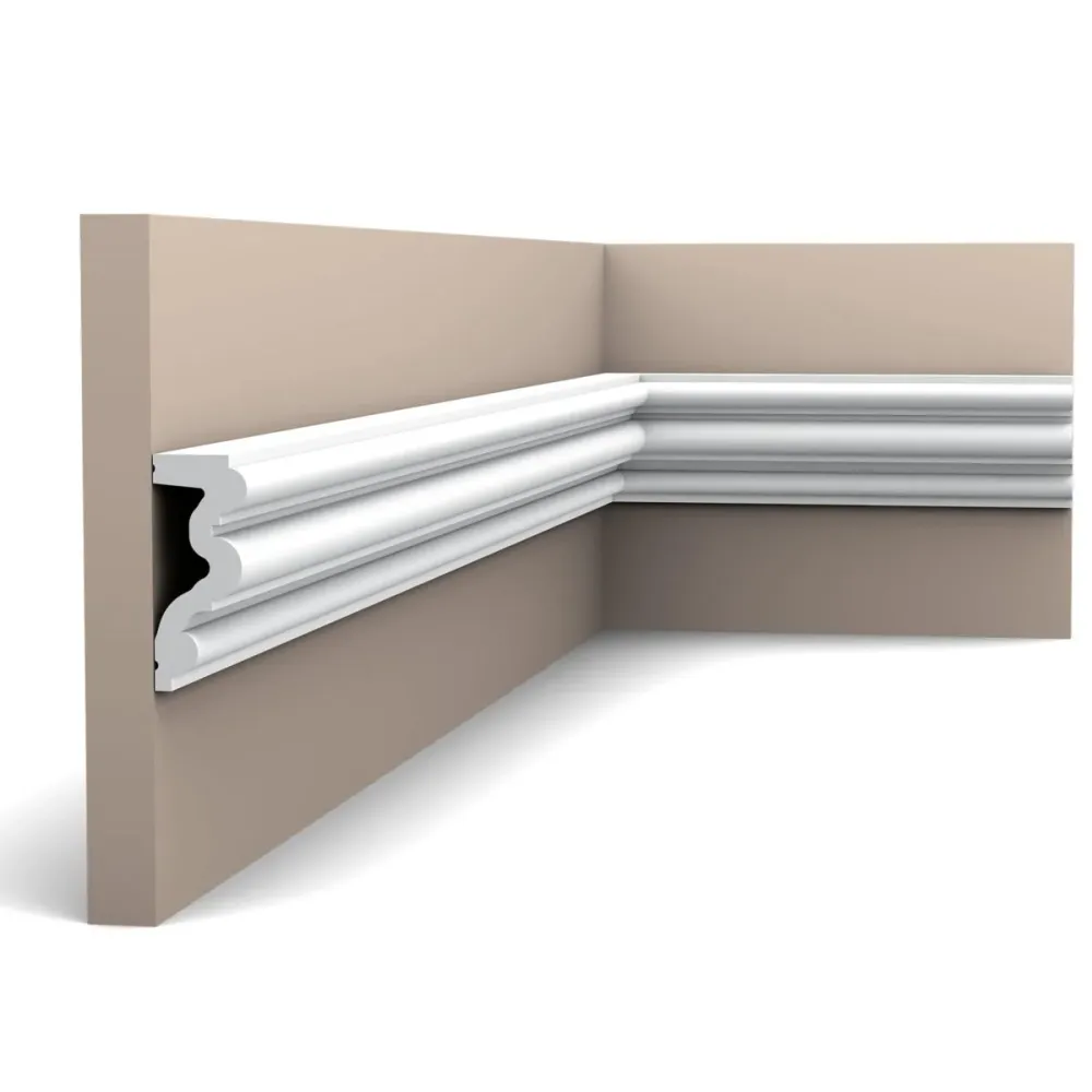 Moldura de pared P4025 AUTOIRE Orac Decor - 8,3 x 3,4 x 200 cm (alto x ancho) - moldura decorativa de poliuretano