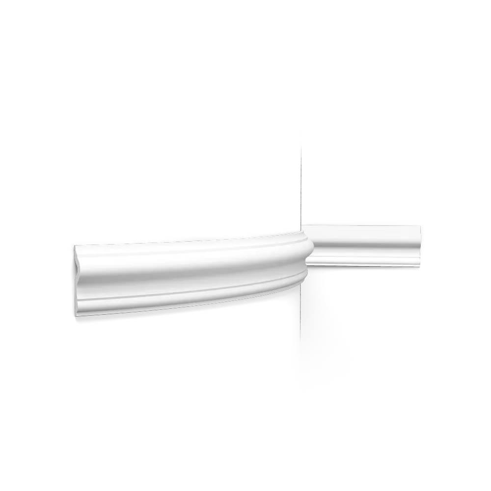 Riel de pared decorativo flexible Orac PX202F - 7,5 x 5 x 200 cm (alto x ancho) - moldura