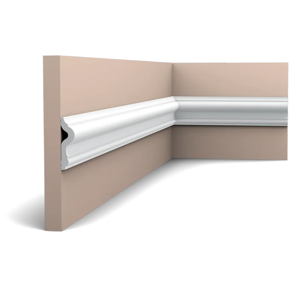 Riel de pared decorativo flexible Orac PX202F - 7,5 x 5 x 200 cm (alto x ancho) - moldura