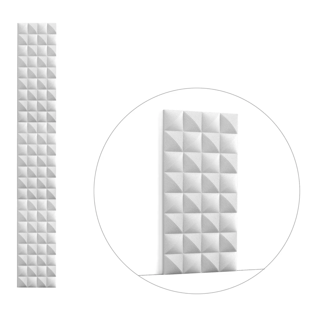 W113 COBBLE - Panel decorativo de pared 3D - 200 x 25 x 2,2 cm (largo x ancho x alto) - Orac Decor